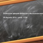 Śródroczne zebranie Rodziców z Wychowawcami
